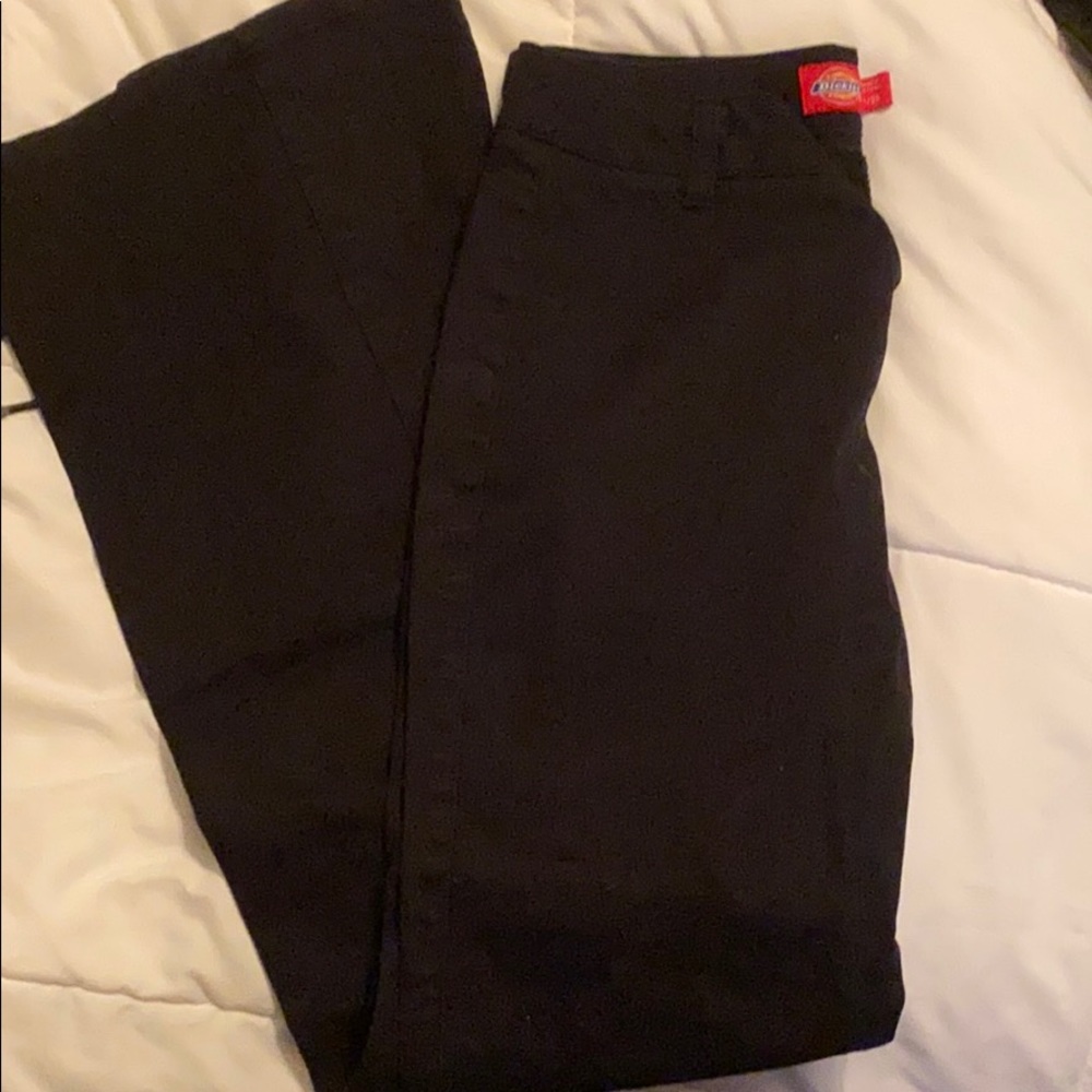 Black pair of dickies work pants